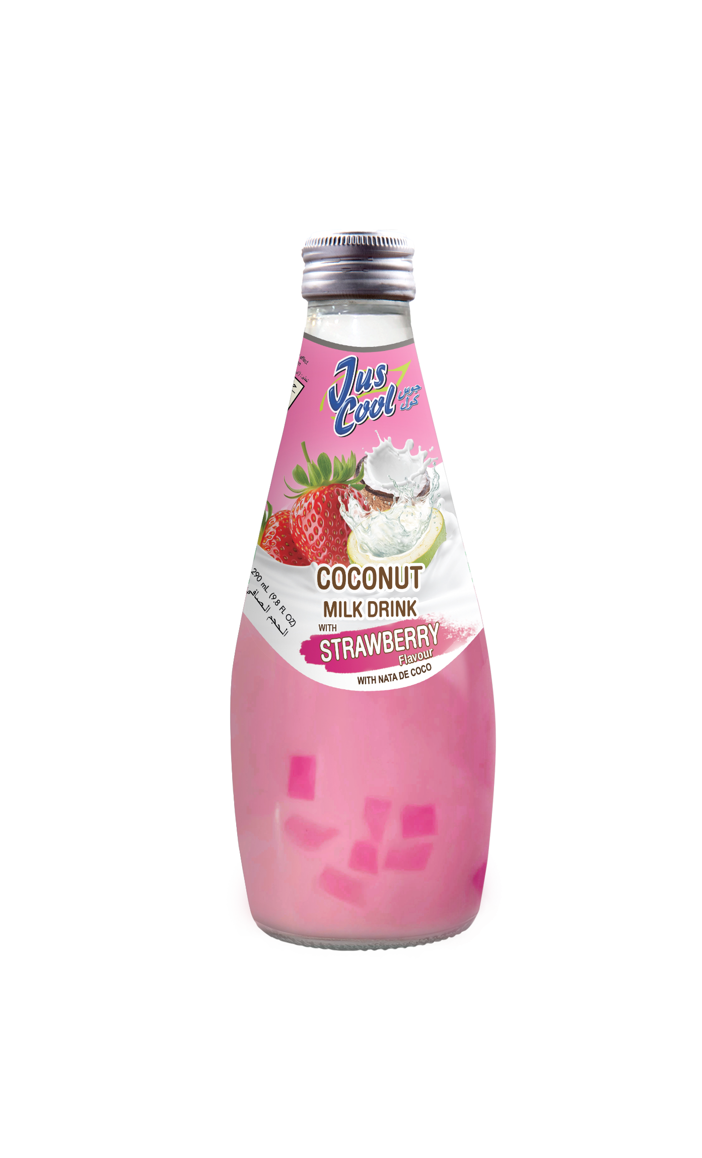 JUS COOL - SMALL COCO MILK STRAWBERRY 290 ML 12/CASE $.99/UNIT