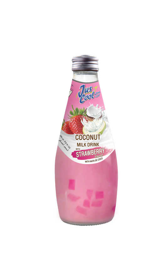 JUS COOL - SMALL COCO MILK STRAWBERRY 290 ML 12/CASE $.99/UNIT